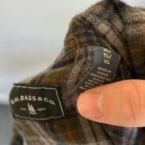G.H. Bass flannel shitt